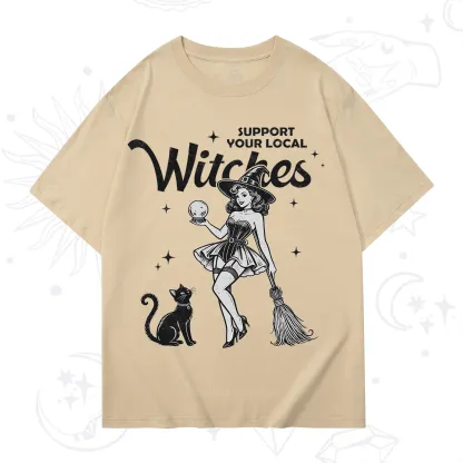 Purplehecate Support Your Local Witches T-Shirt