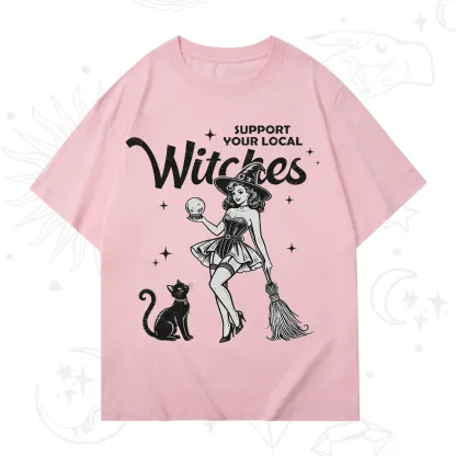 Purplehecate Support Your Local Witches T-Shirt