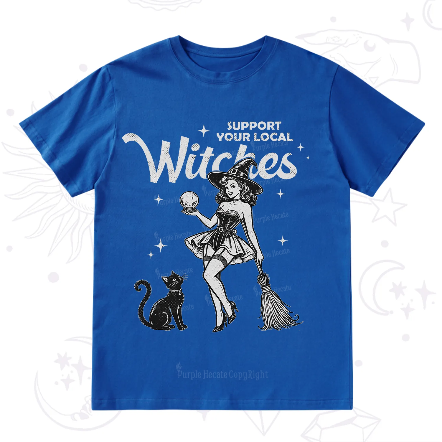 Purplehecate Support Your Local Witches T-Shirt