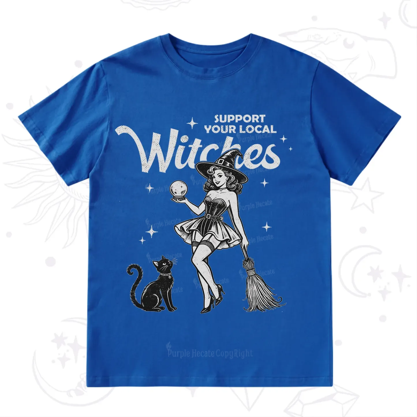 Purplehecate Support Your Local Witches T-Shirt