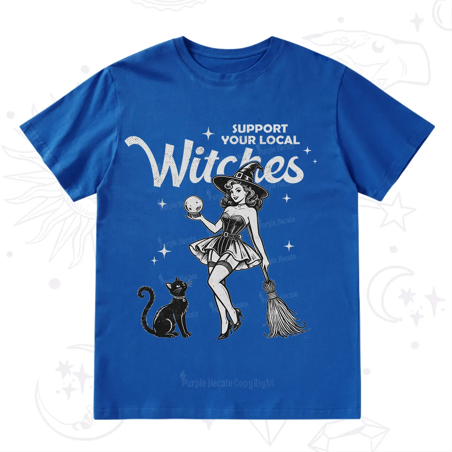Purplehecate Support Your Local Witches T-Shirt