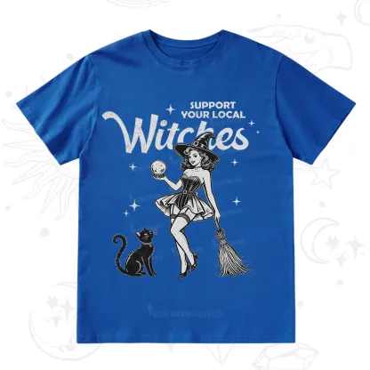 Purplehecate Support Your Local Witches T-Shirt