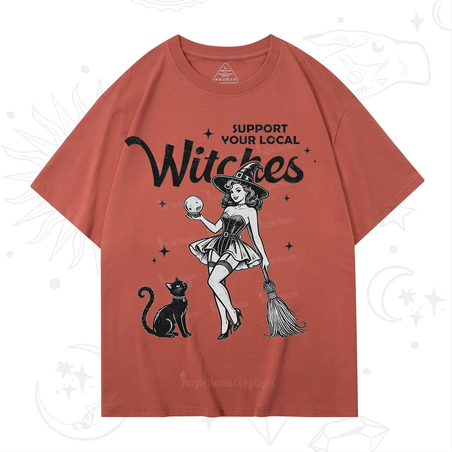 Purplehecate Support Your Local Witches T-Shirt