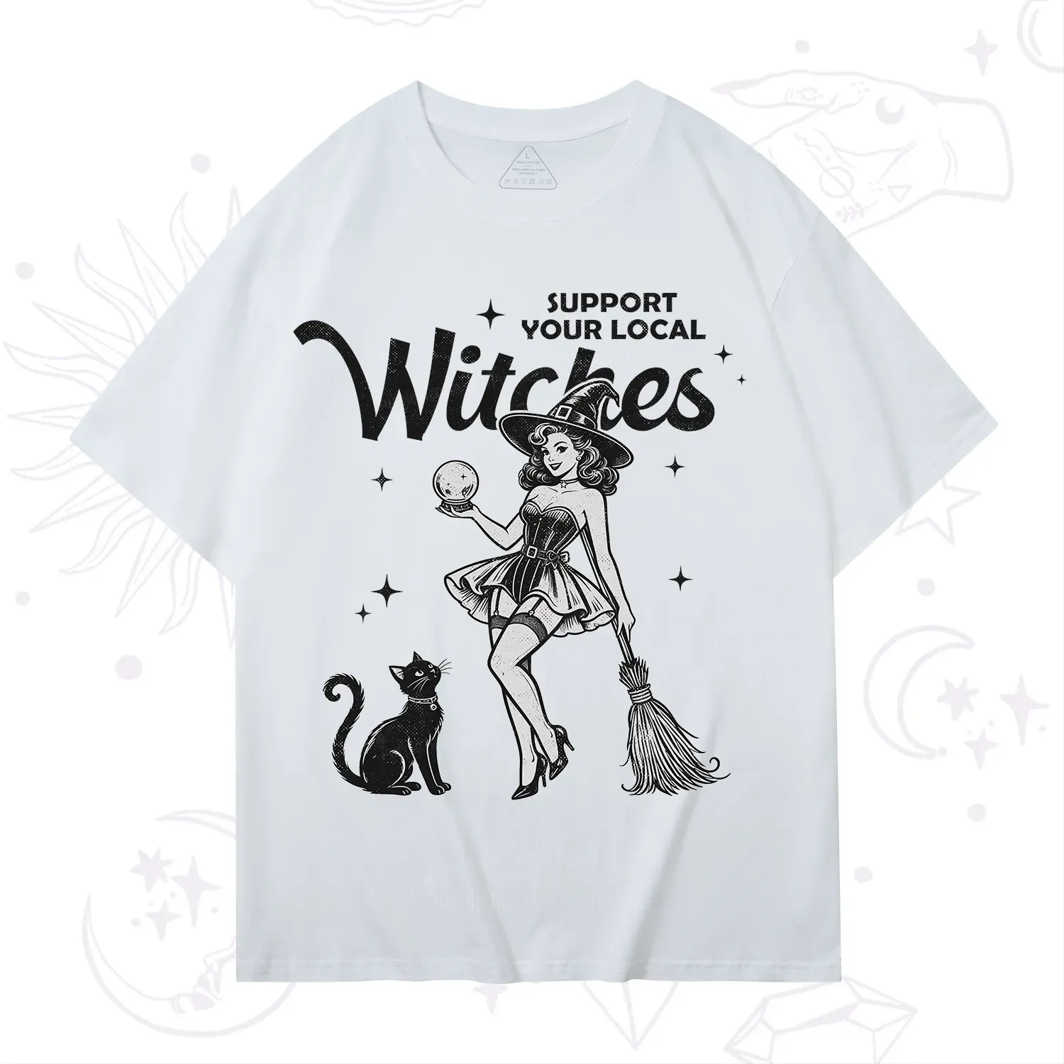 Purplehecate Support Your Local Witches T-Shirt