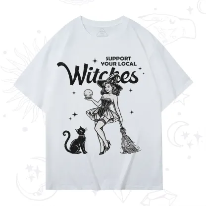 Purplehecate Support Your Local Witches T-Shirt