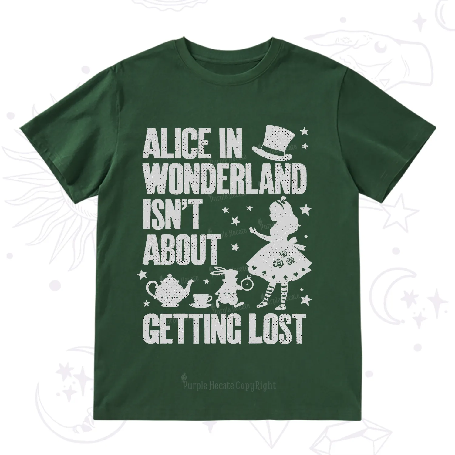 Purplehecate Alice Style Wonderland Girl Quote T-Shirt