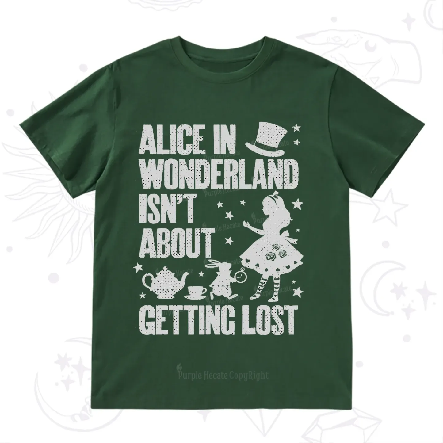 Purplehecate Alice Style Wonderland Girl Quote T-Shirt