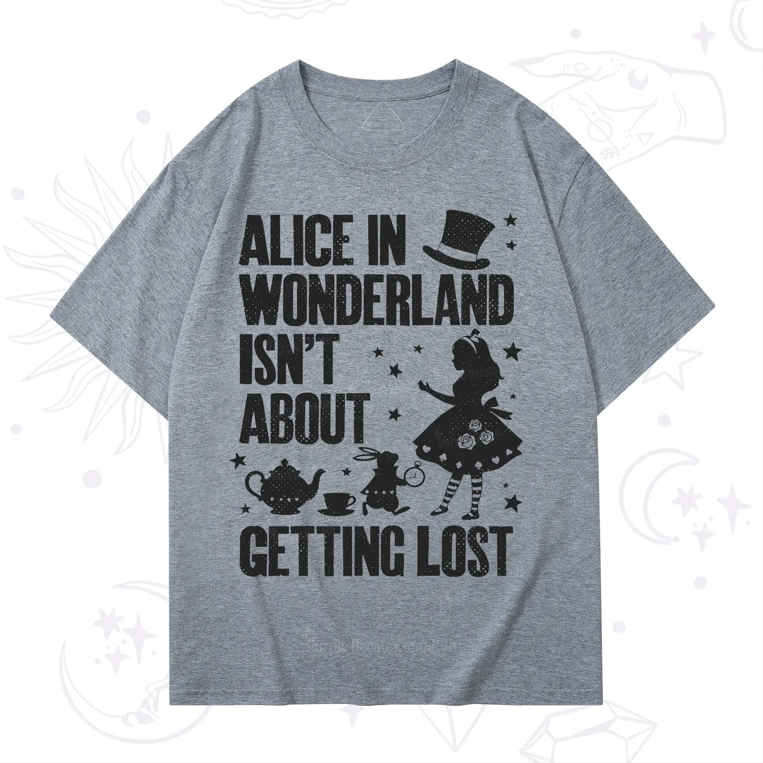 Purplehecate Alice Style Wonderland Girl Quote T-Shirt