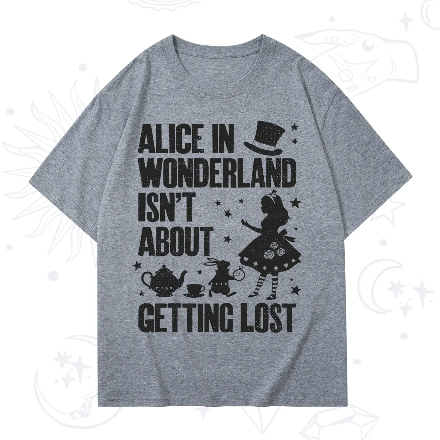Purplehecate Alice Style Wonderland Girl Quote T-Shirt