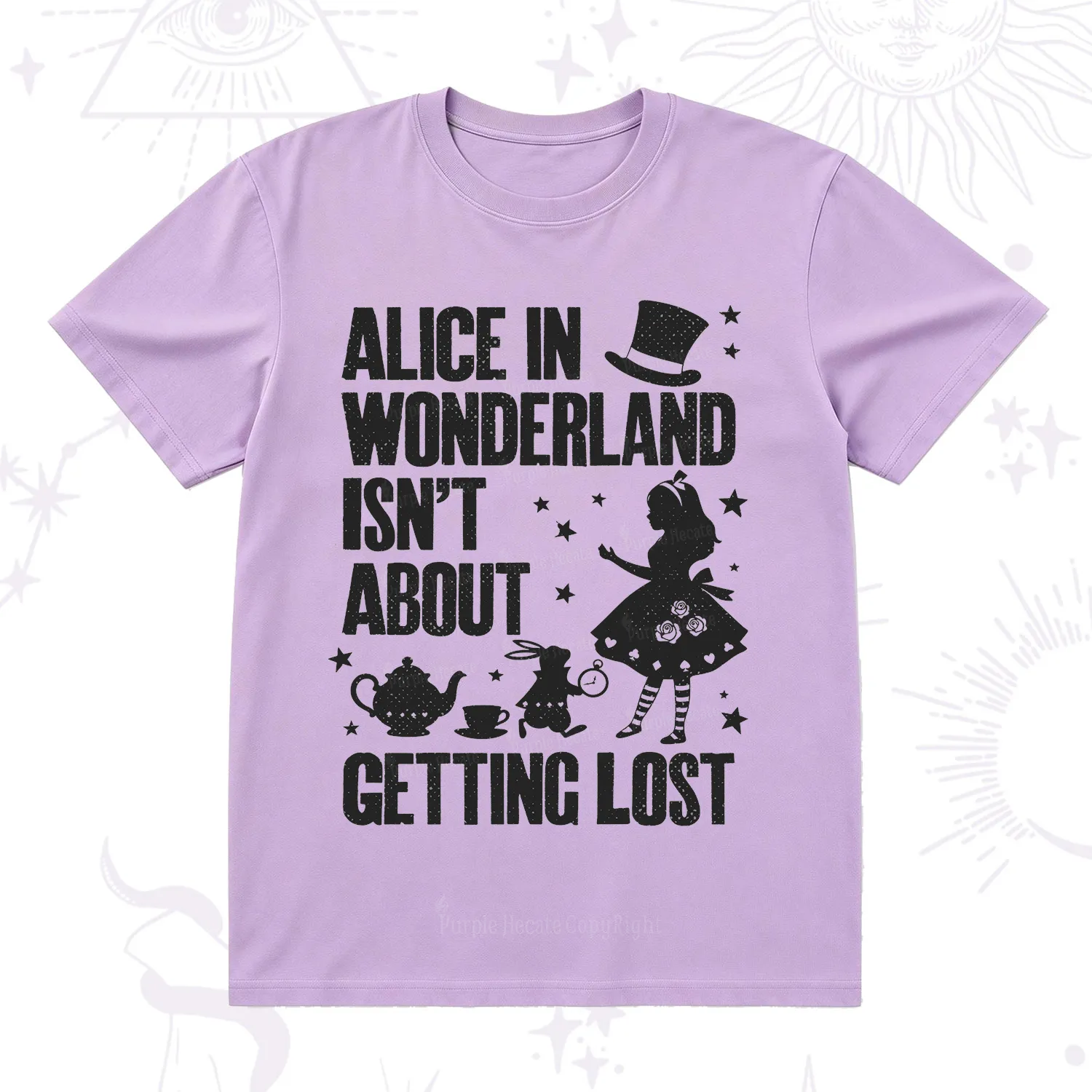Purplehecate Alice Style Wonderland Girl Quote T-Shirt