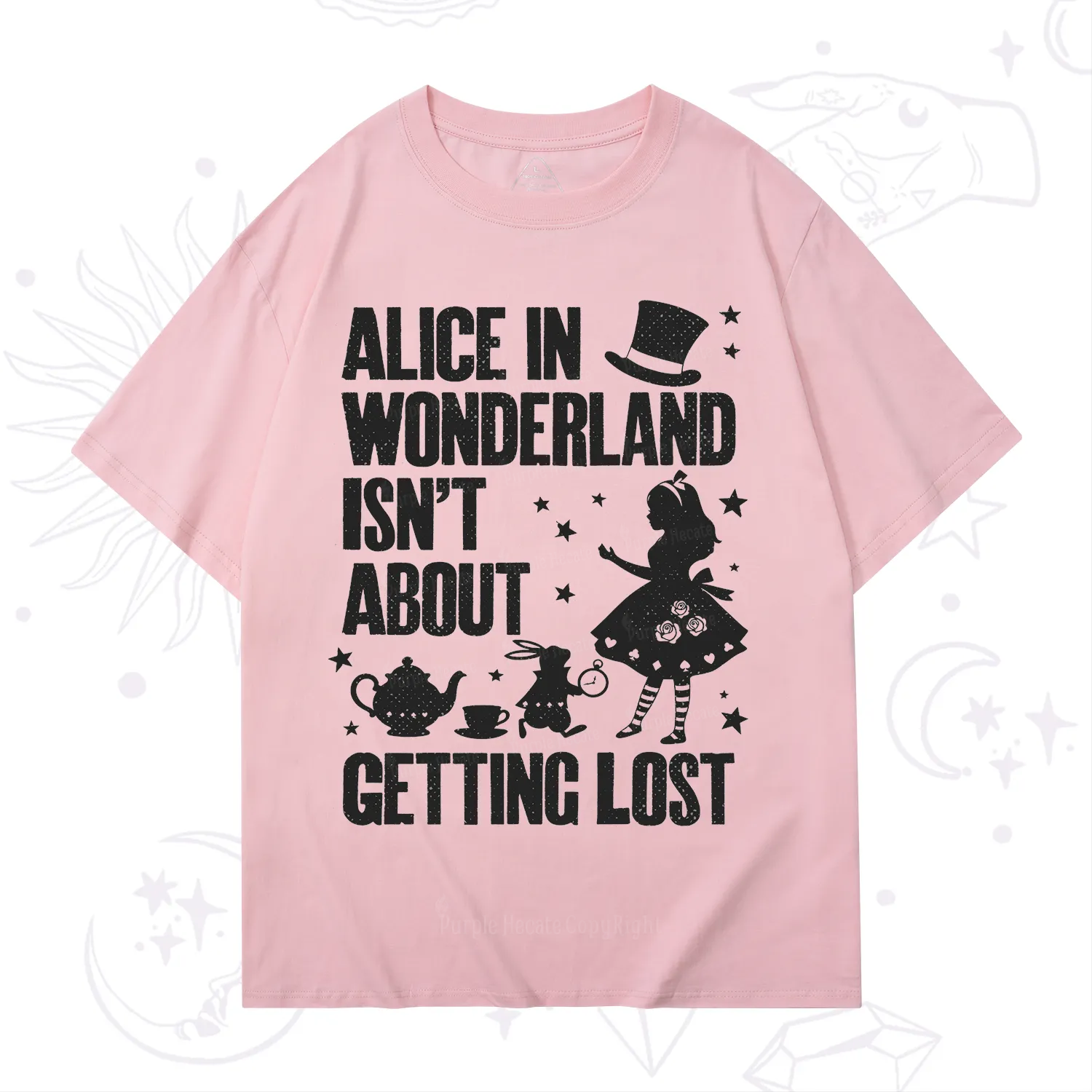 Purplehecate Alice Style Wonderland Girl Quote T-Shirt