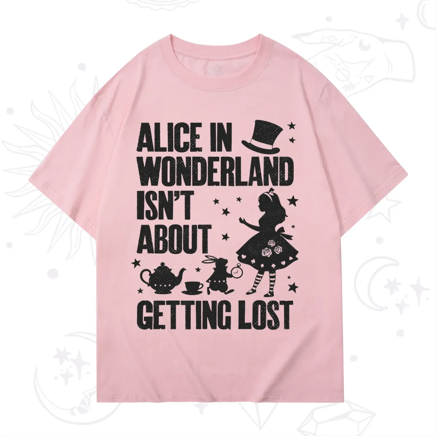 Purplehecate Alice Style Wonderland Girl Quote T-Shirt