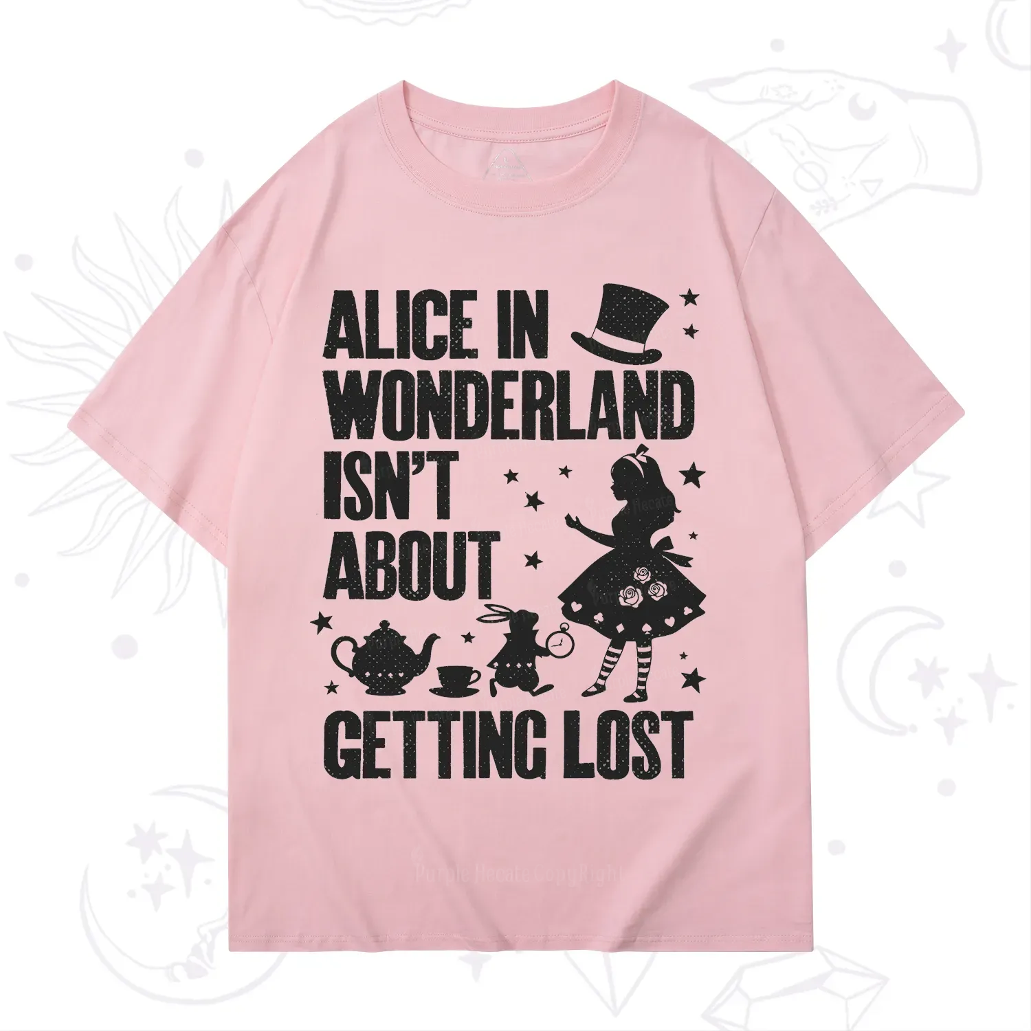 Purplehecate Alice Style Wonderland Girl Quote T-Shirt