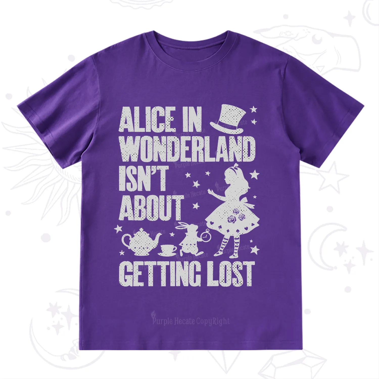 Purplehecate Alice Style Wonderland Girl Quote T-Shirt