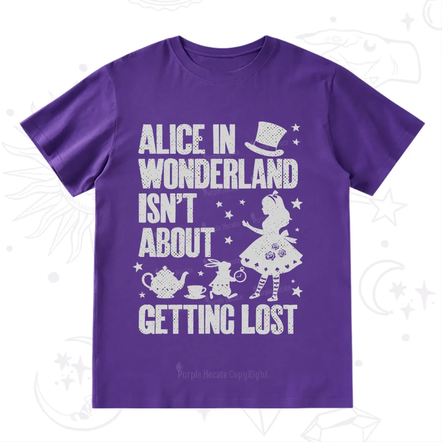 Purplehecate Alice Style Wonderland Girl Quote T-Shirt