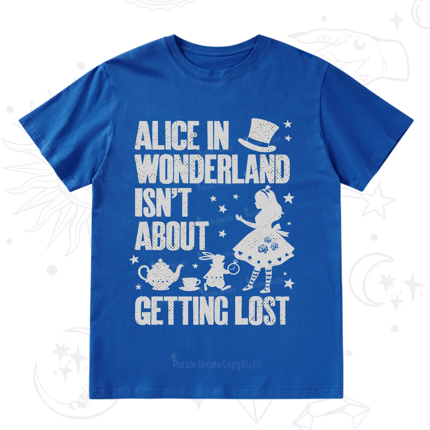 Purplehecate Alice Style Wonderland Girl Quote T-Shirt