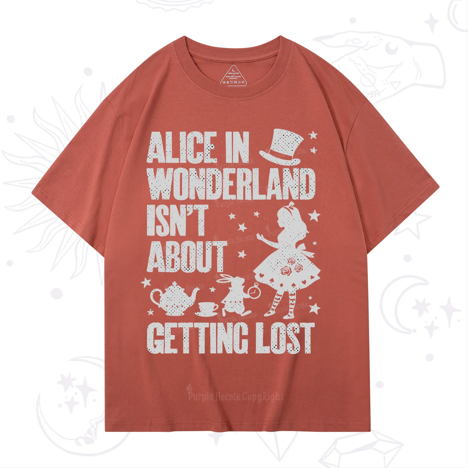Purplehecate Alice Style Wonderland Girl Quote T-Shirt