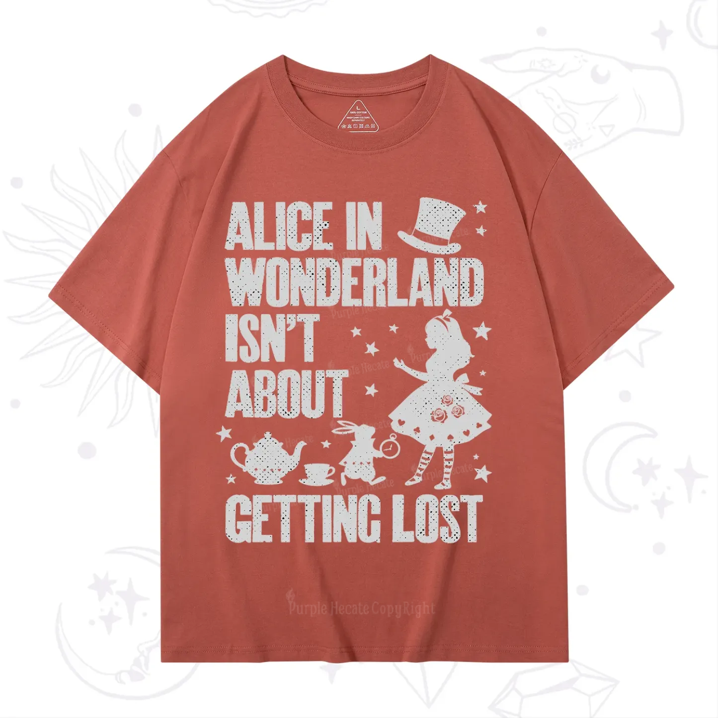 Purplehecate Alice Style Wonderland Girl Quote T-Shirt