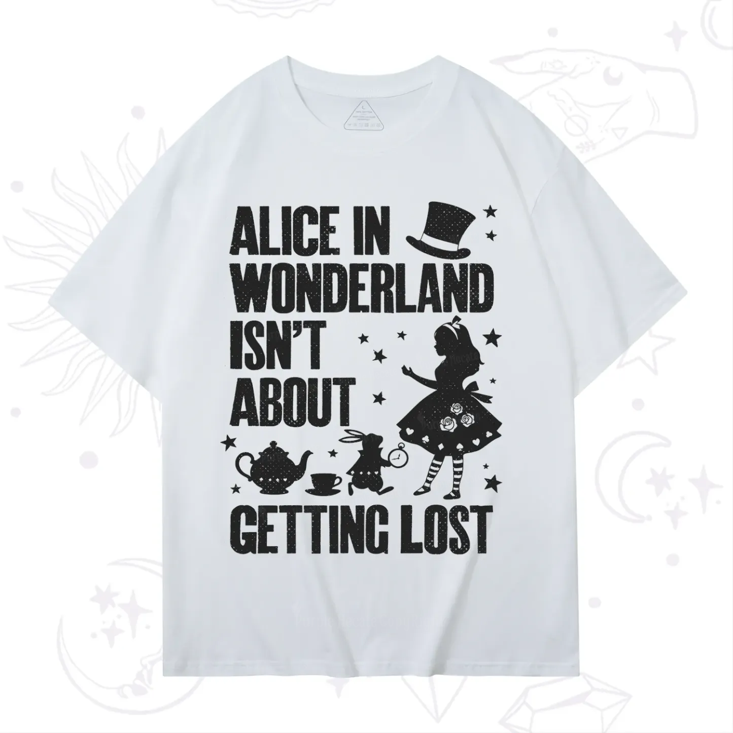 Purplehecate Alice Style Wonderland Girl Quote T-Shirt