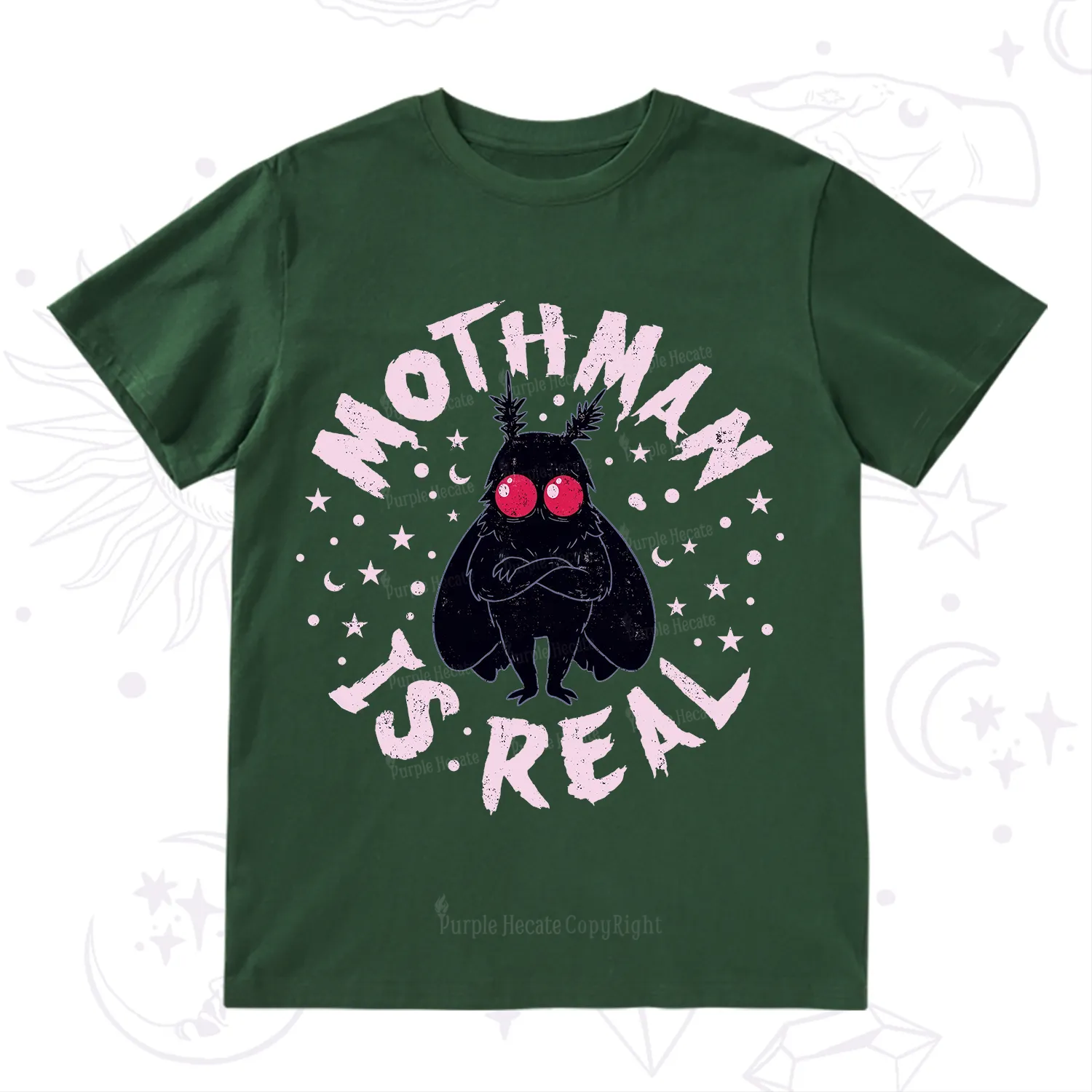 Purplehecate Mothman Is Real T-Shirt