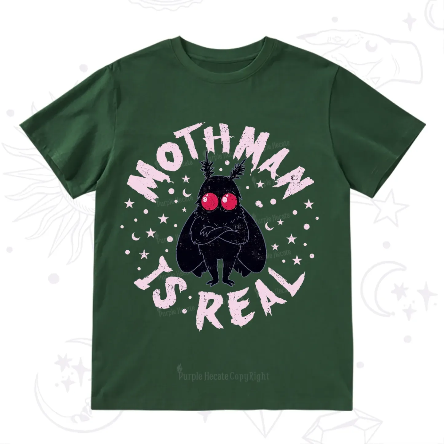Purplehecate Mothman Is Real T-Shirt