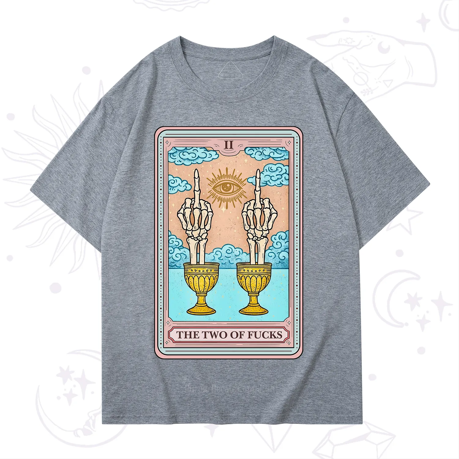 Purplehecate The Two of Fucks Tarot T-Shirt