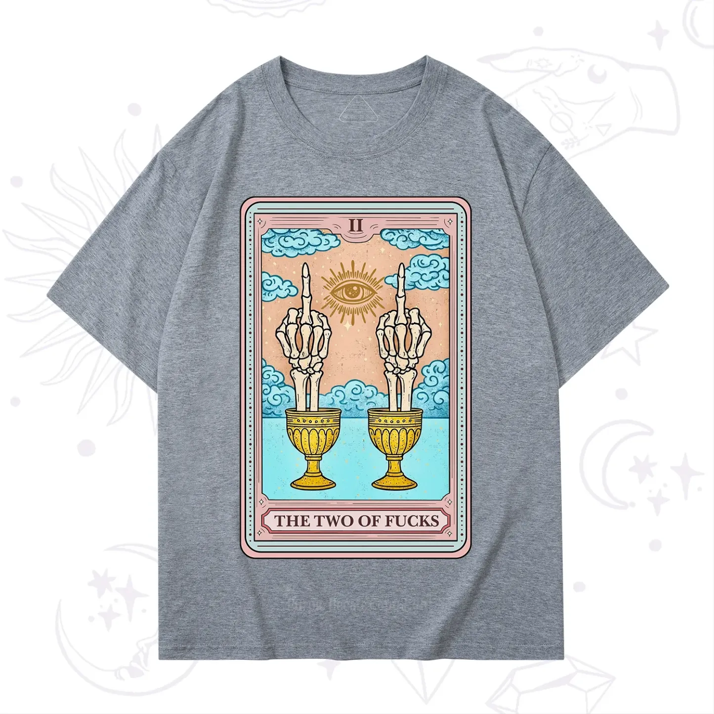 Purplehecate The Two of Fucks Tarot T-Shirt