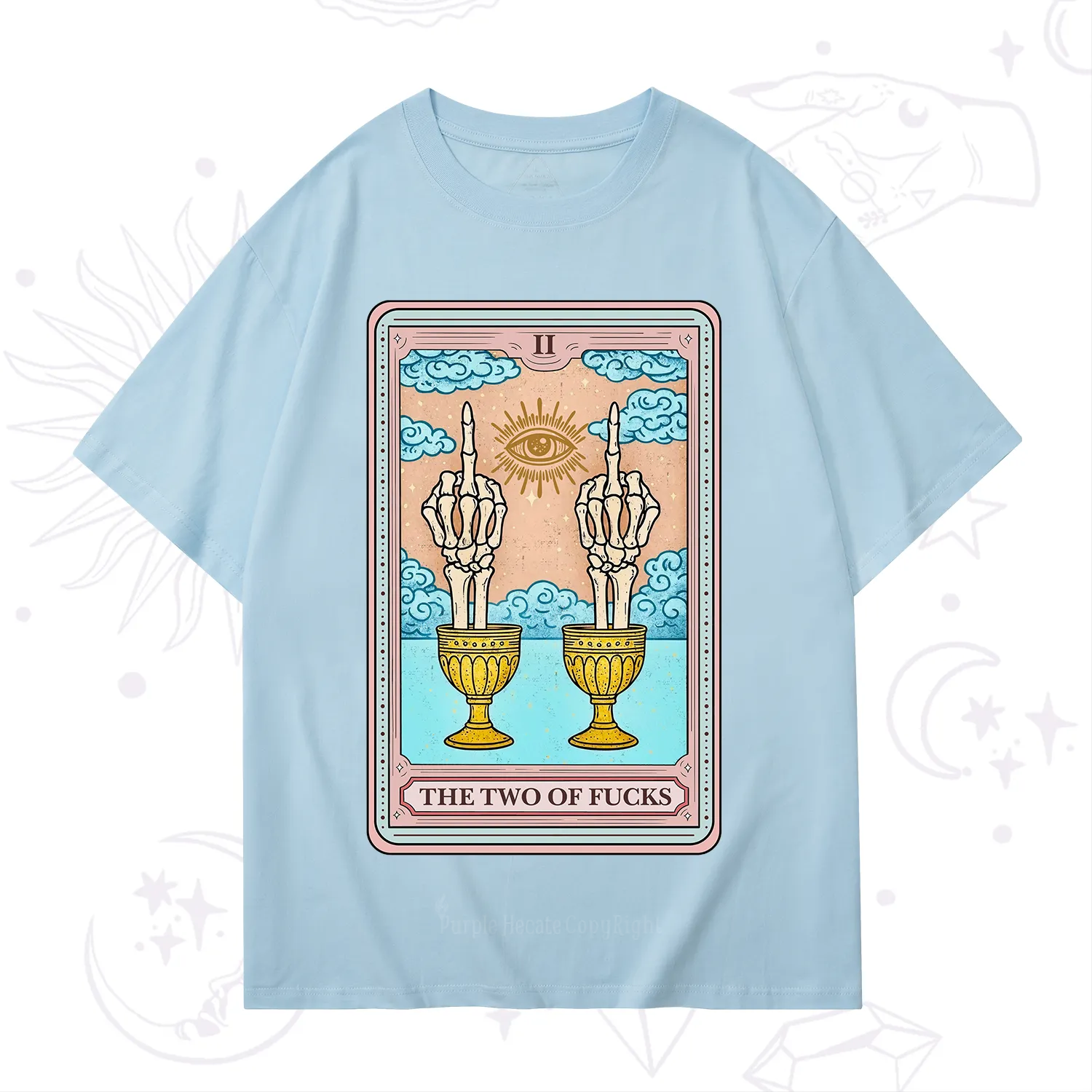 Purplehecate The Two of Fucks Tarot T-Shirt