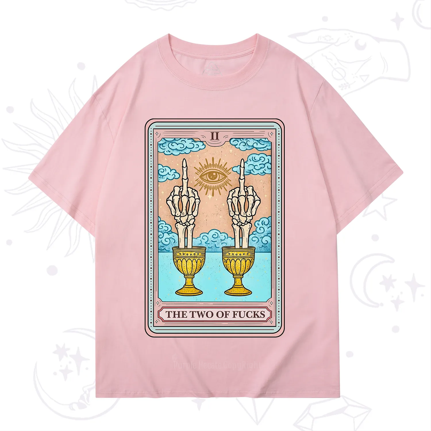 Purplehecate The Two of Fucks Tarot T-Shirt