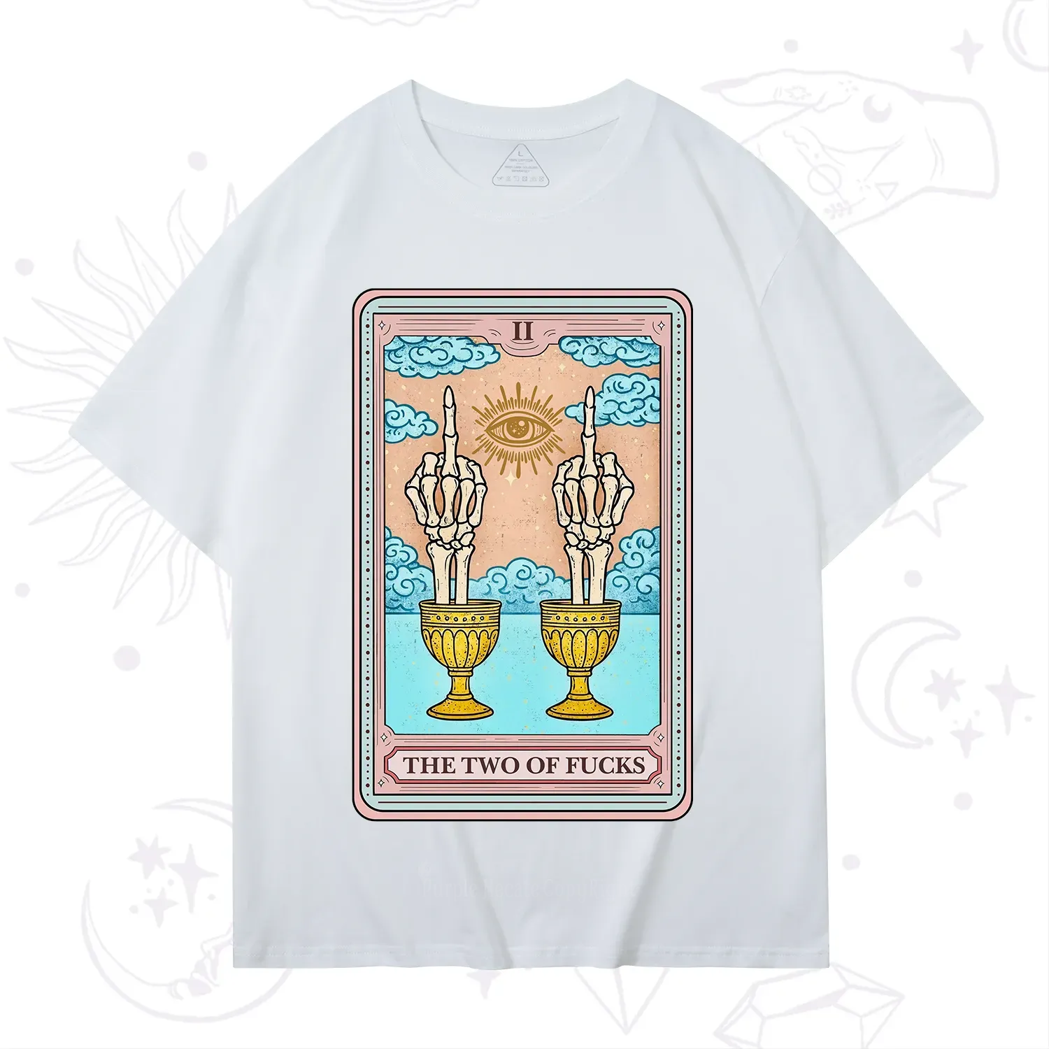 Purplehecate The Two of Fucks Tarot T-Shirt