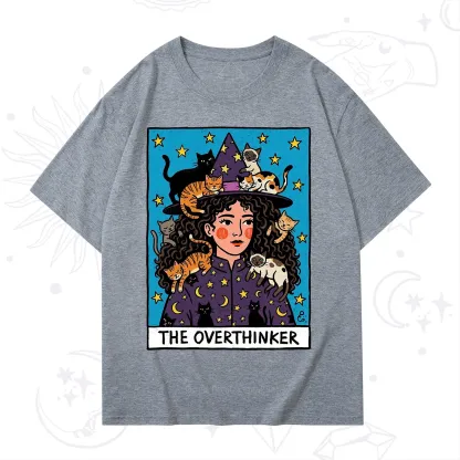 Purplehecate The Overthinker Witch Cat Party T-Shirt