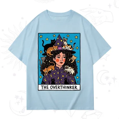 Purplehecate The Overthinker Witch Cat Party T-Shirt