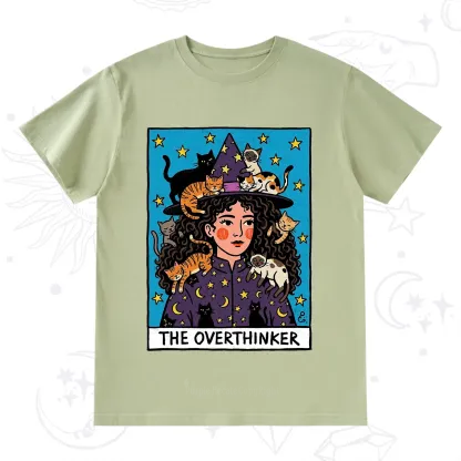 Purplehecate The Overthinker Witch Cat Party T-Shirt