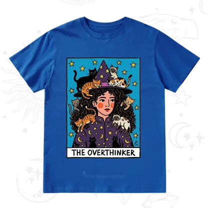 Purplehecate The Overthinker Witch Cat Party T-Shirt