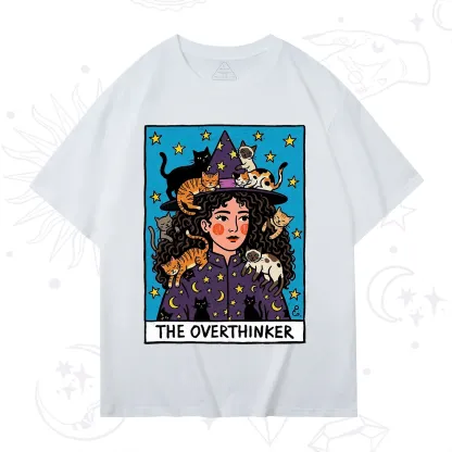 Purplehecate The Overthinker Witch Cat Party T-Shirt
