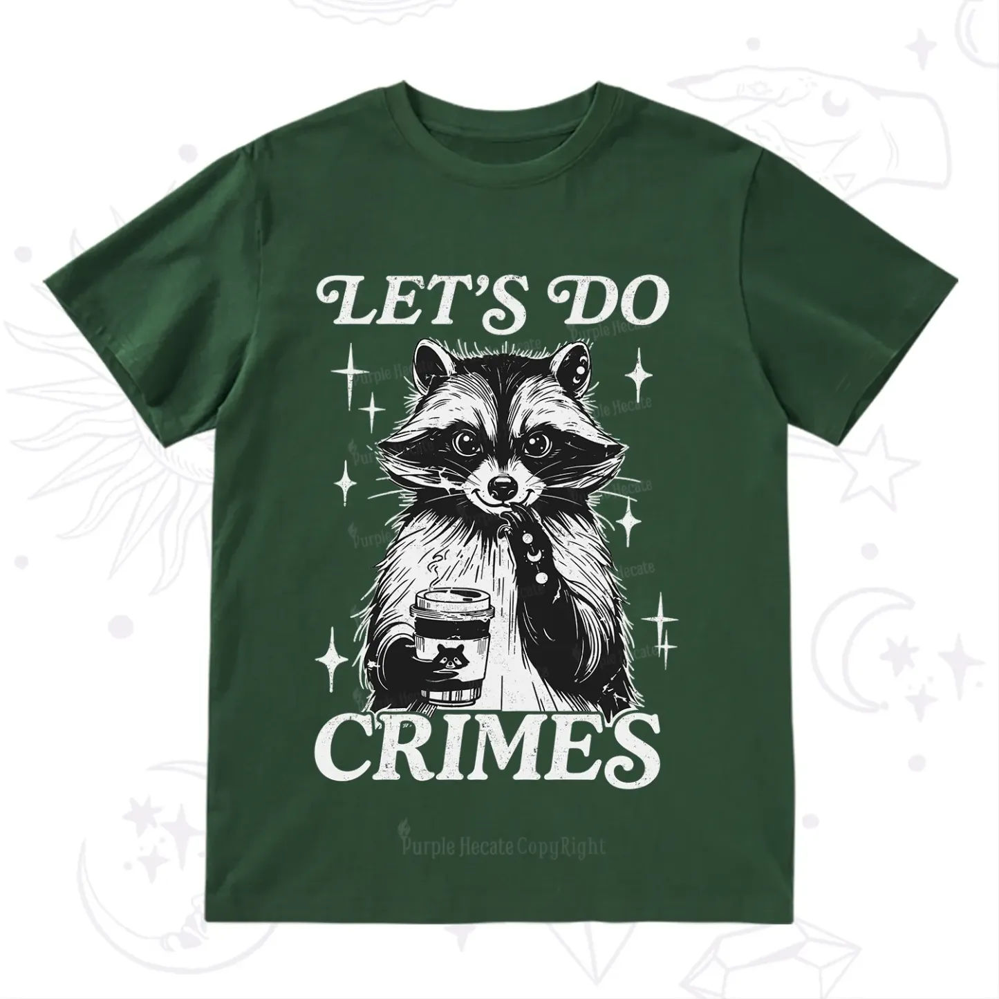 Purplehecate Let's Do Crimes Raccoon T-Shirt