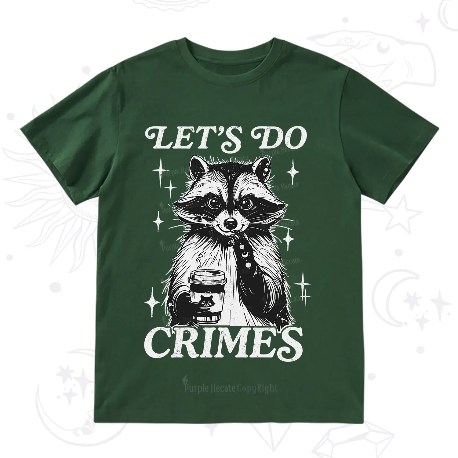 Purplehecate Let's Do Crimes Raccoon T-Shirt