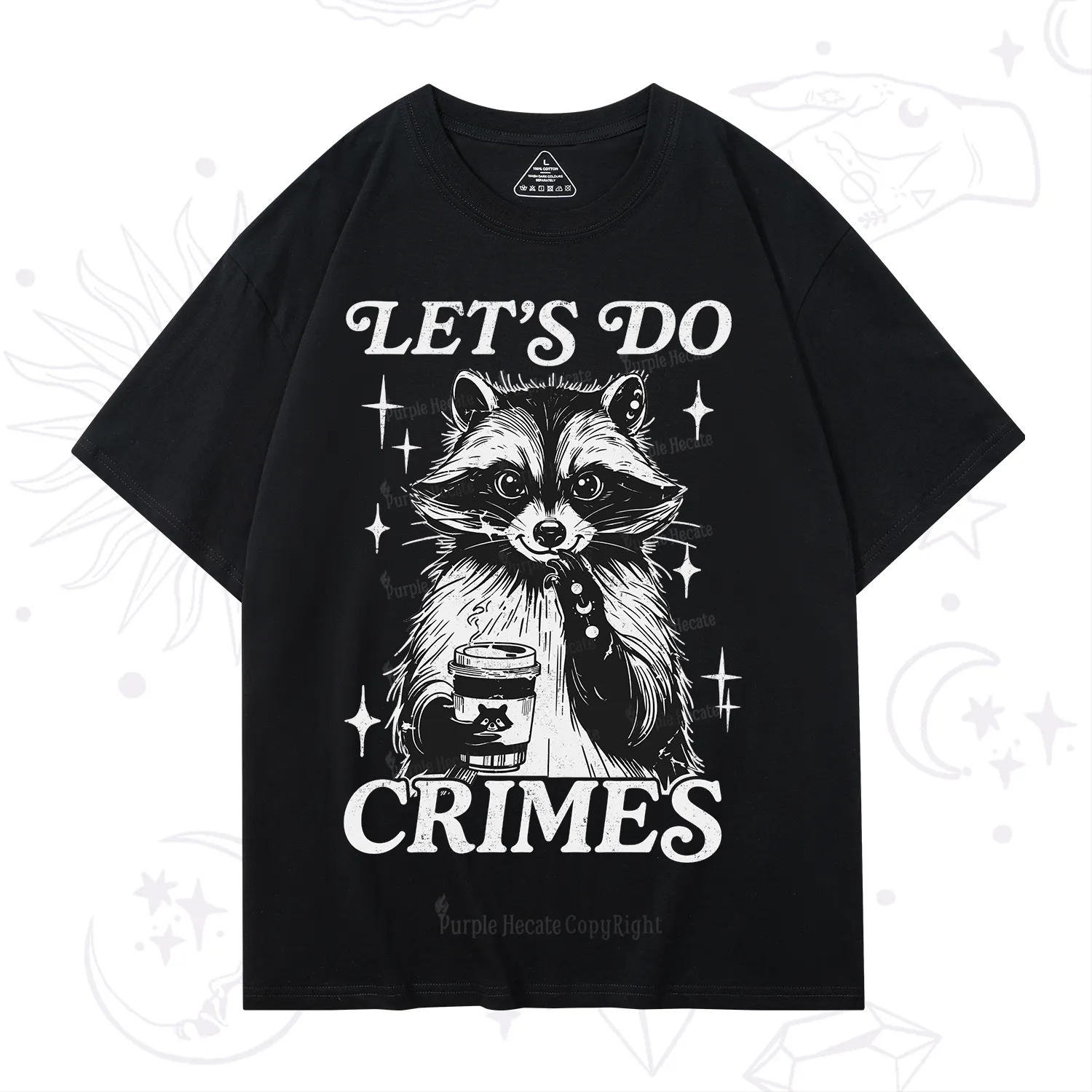 Purplehecate Let's Do Crimes Raccoon T-Shirt
