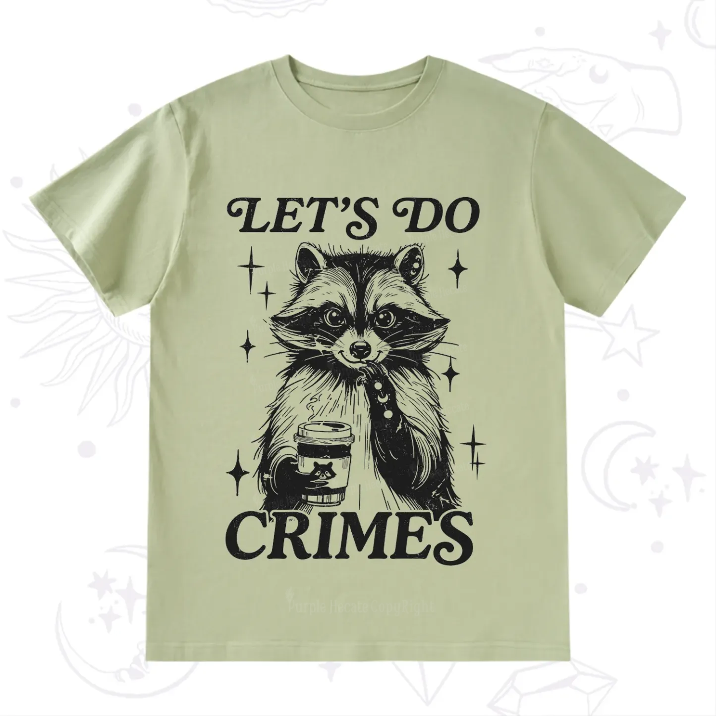 Purplehecate Let's Do Crimes Raccoon T-Shirt