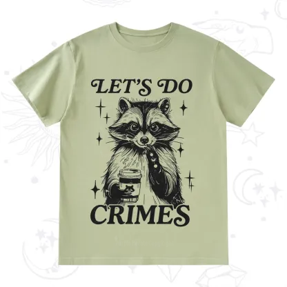 Purplehecate Let's Do Crimes Raccoon T-Shirt