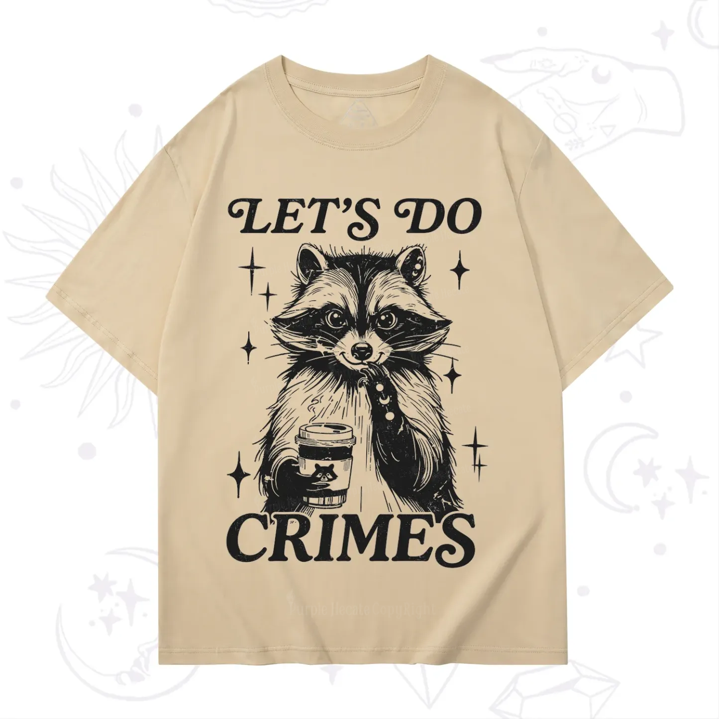 Purplehecate Let's Do Crimes Raccoon T-Shirt