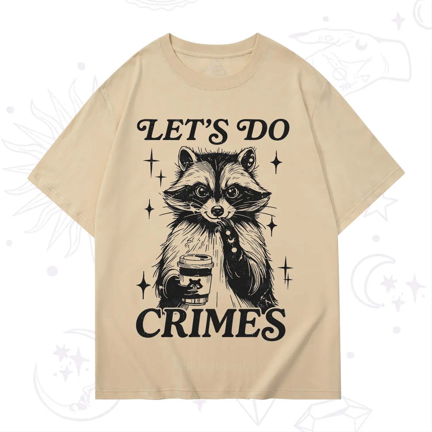 Purplehecate Let's Do Crimes Raccoon T-Shirt