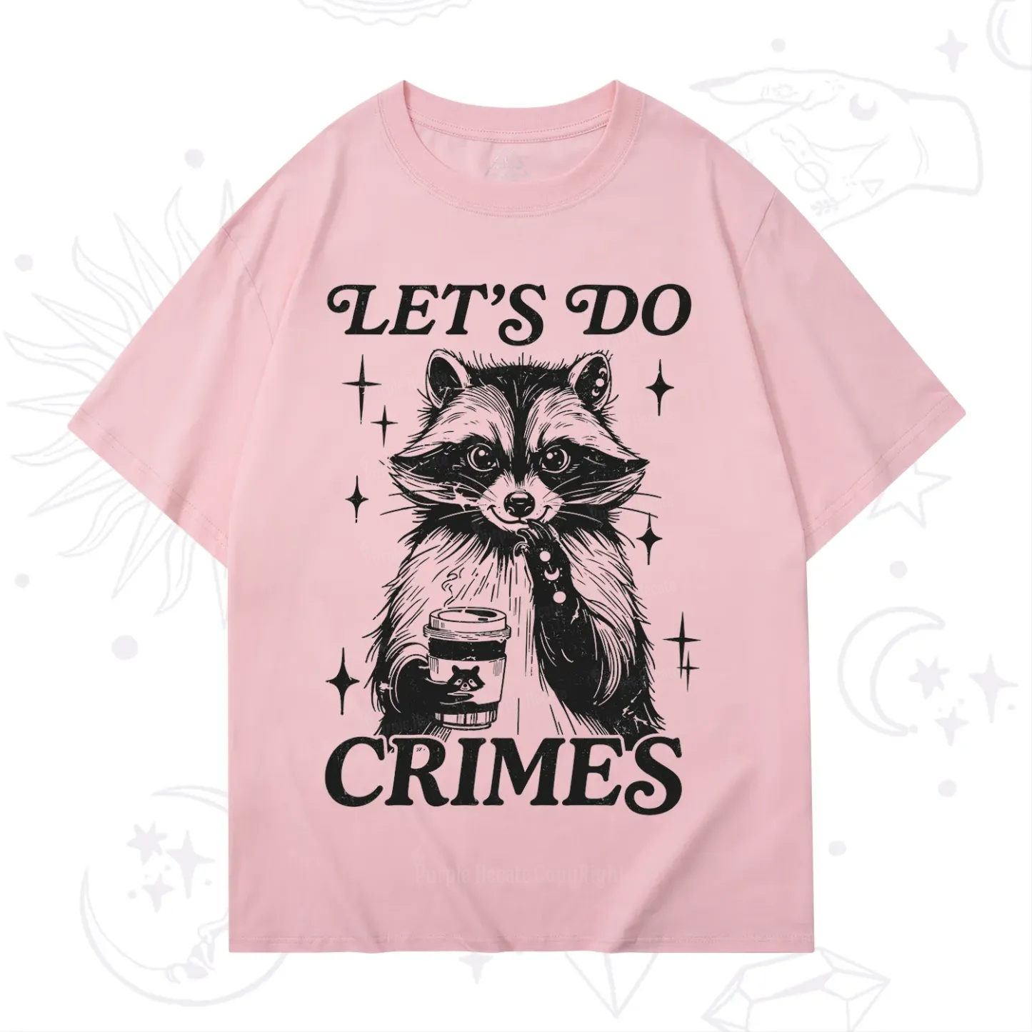 Purplehecate Let's Do Crimes Raccoon T-Shirt