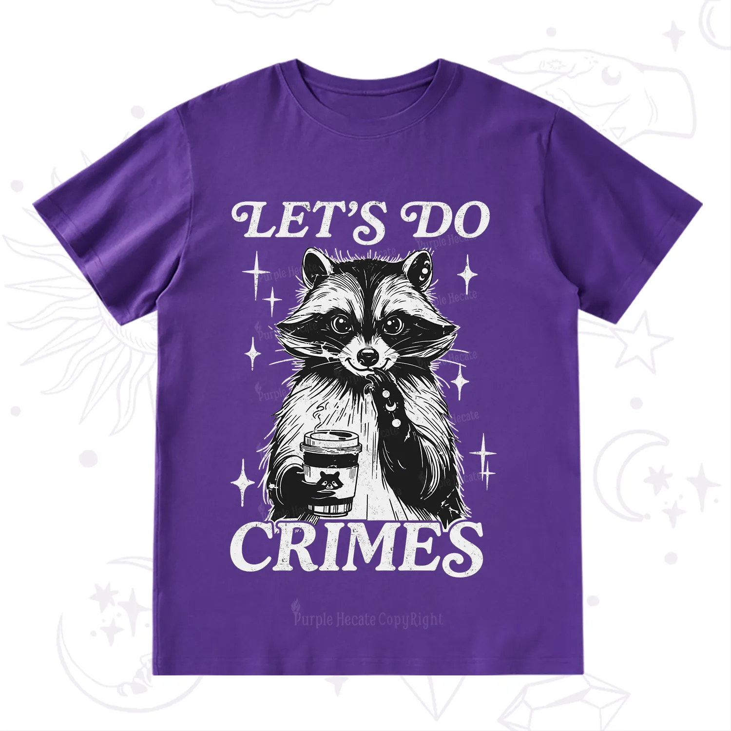 Purplehecate Let's Do Crimes Raccoon T-Shirt