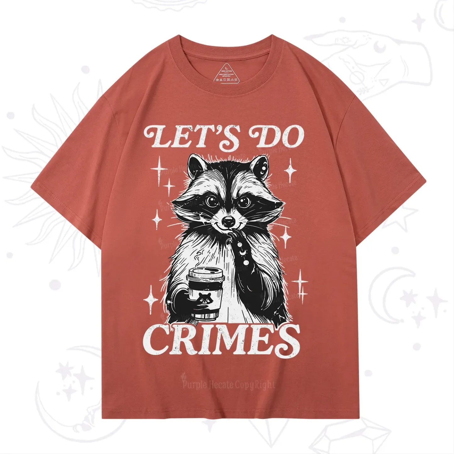 Purplehecate Let's Do Crimes Raccoon T-Shirt