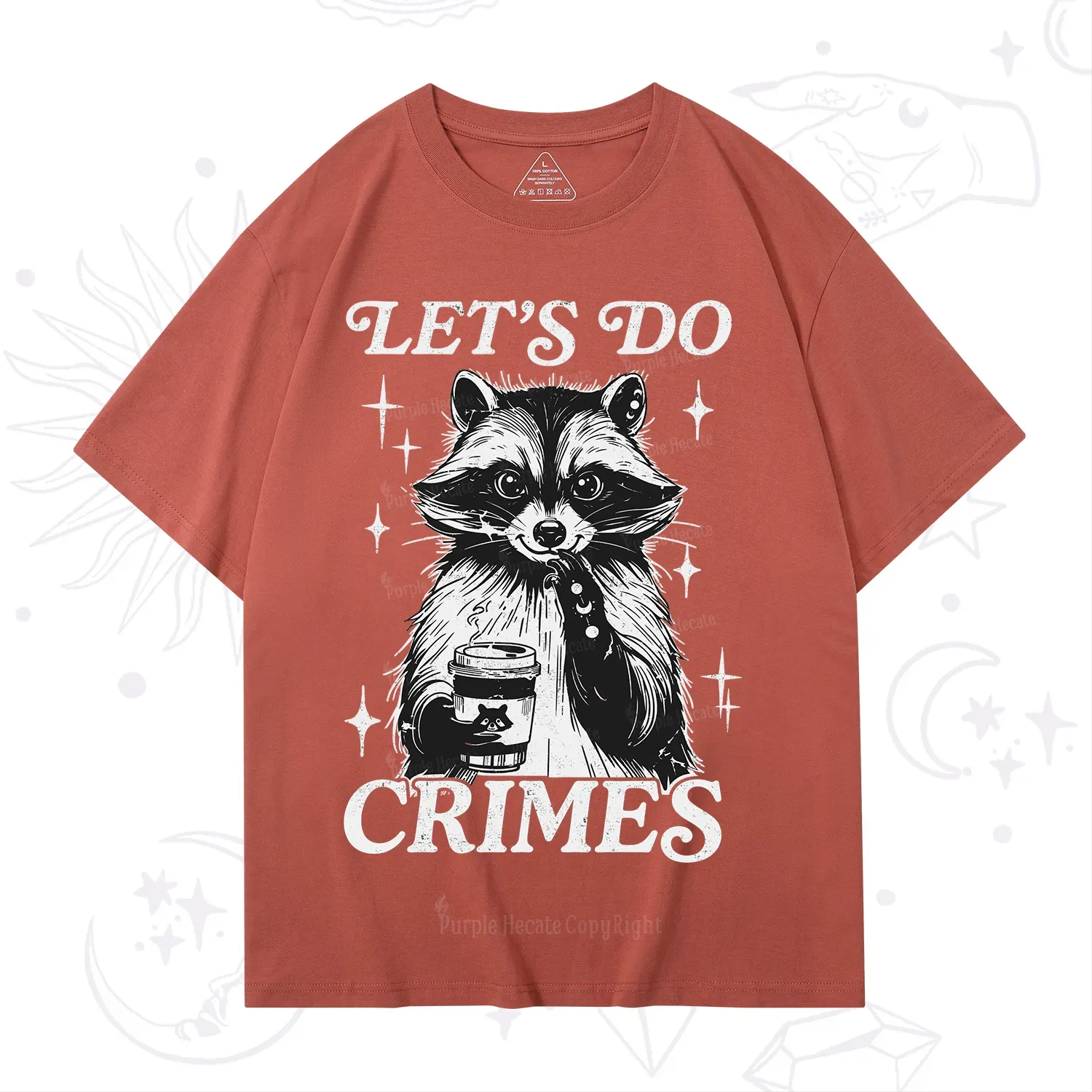 Purplehecate Let's Do Crimes Raccoon T-Shirt