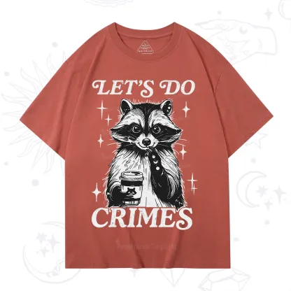 Purplehecate Let's Do Crimes Raccoon T-Shirt