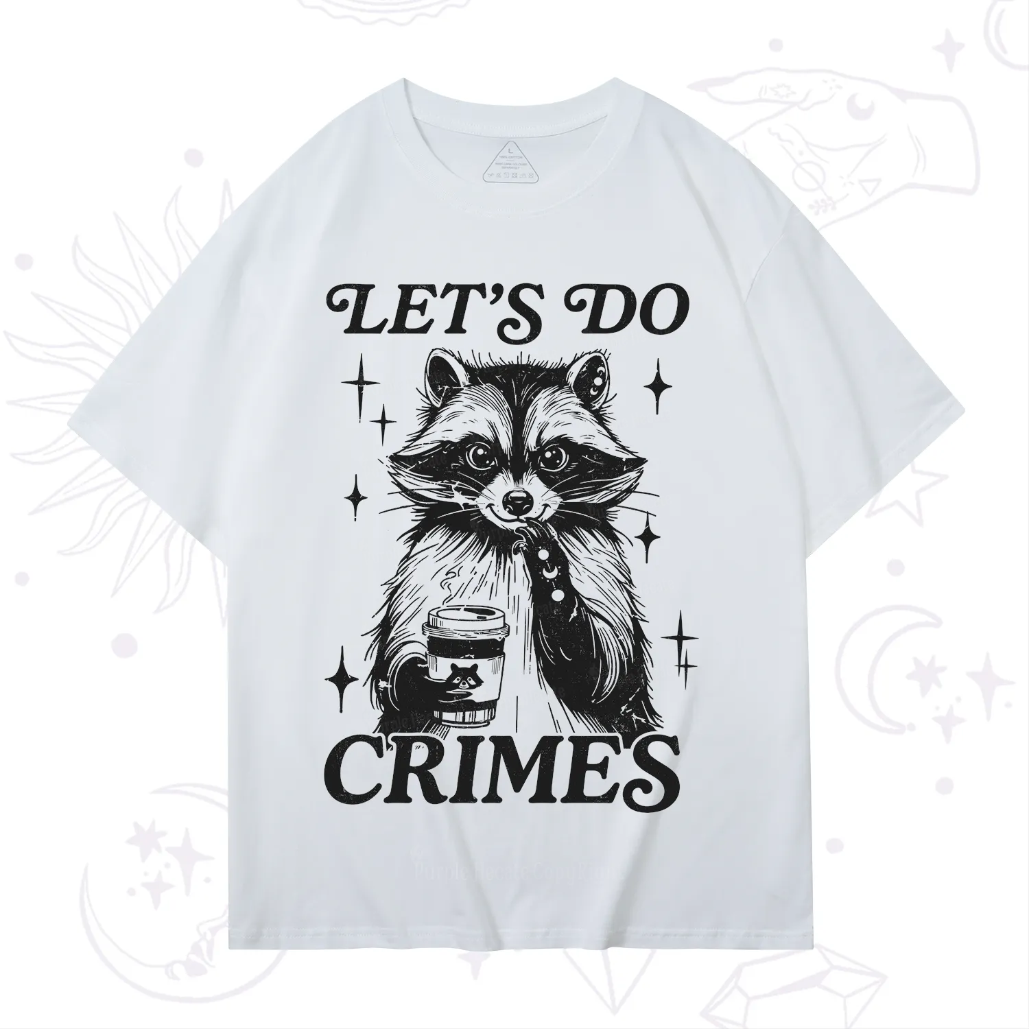 Purplehecate Let's Do Crimes Raccoon T-Shirt