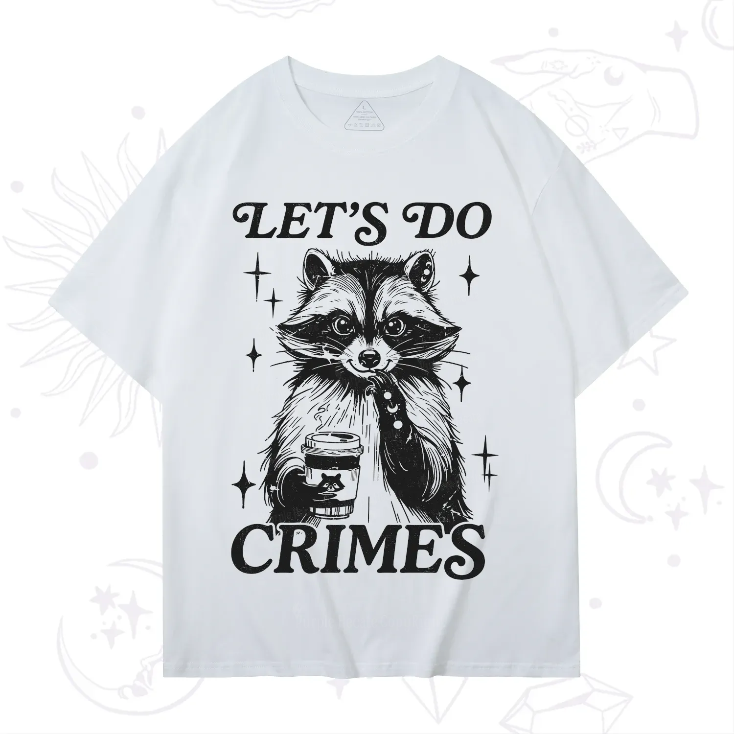 Purplehecate Let's Do Crimes Raccoon T-Shirt