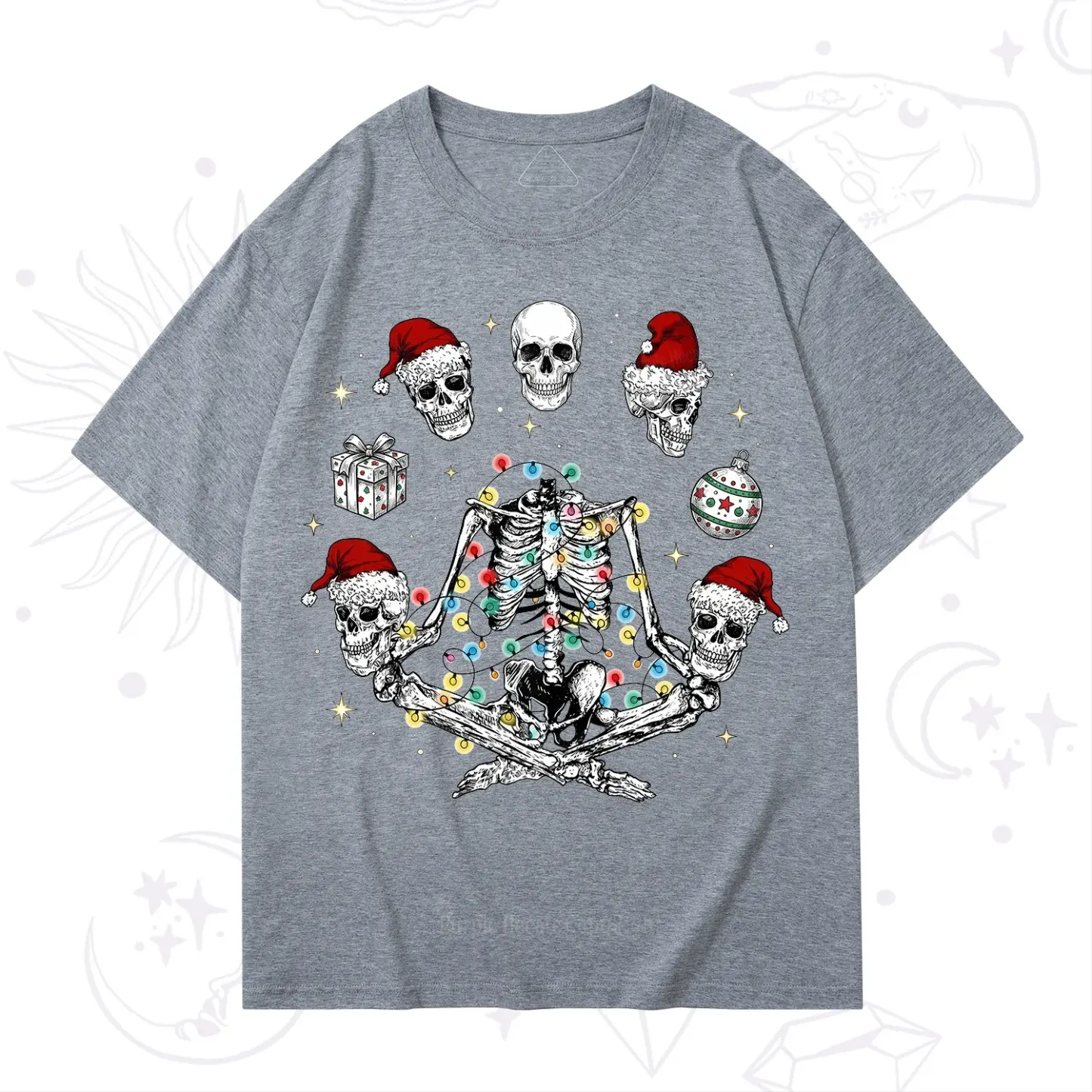 Purplehecate Skeleton Heads Christmas T-Shirt